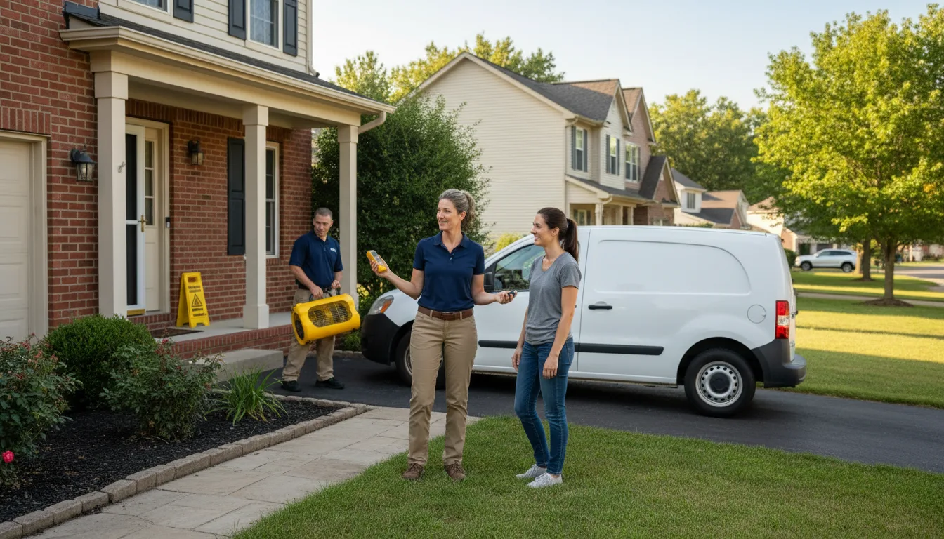 Residential water damage restoration in Weston, ID
